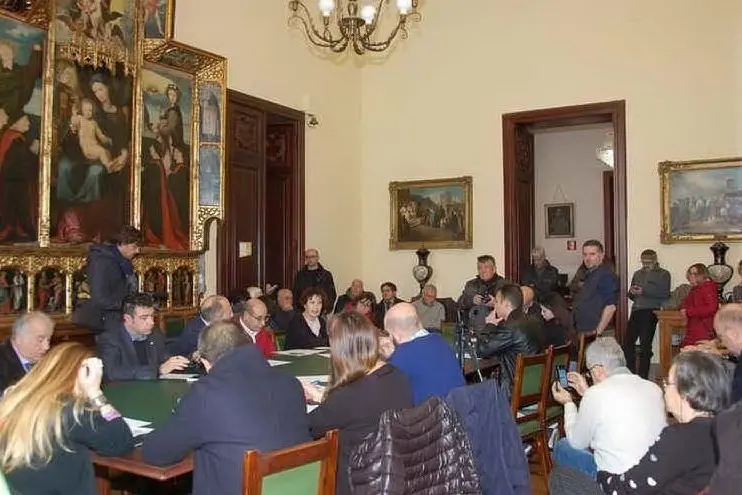 L'incontro al palazzo civico di Cagliari (Foto Comune di Cagliari)