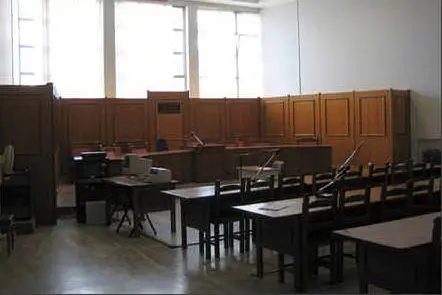 Un'aula del tribunale di Oristano