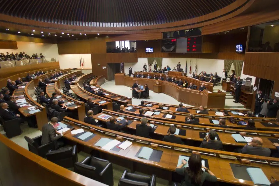 L'aula del Consiglio regionale