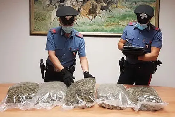 La droga sequestrata (foto carabinieri)