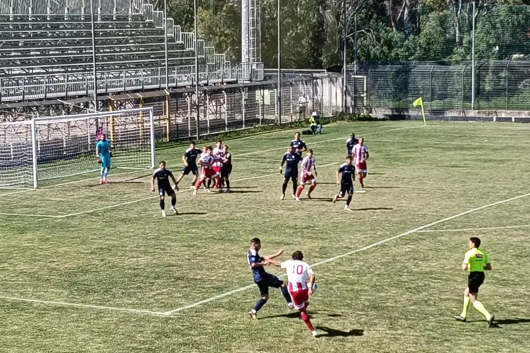 Un’immagine della partita tra Olbia e Anzio (foto Ilenia Giagnoni)