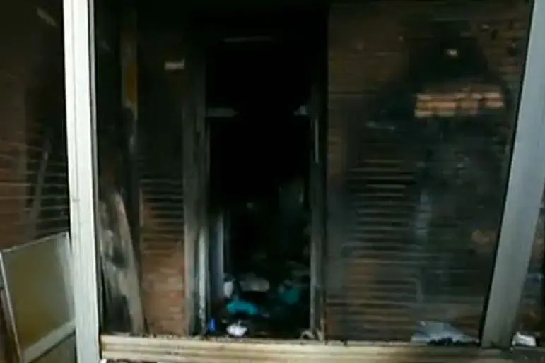 I danni provocati dall'incendio