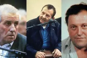 Immagini di archivio mostrano, da sin. Mario Vanni,Giovanni Faggi e Giancarlo Lotti