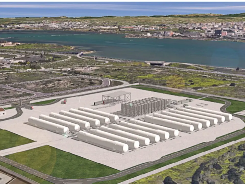 The Region says no to the regasification plant in Giorgino Una simulazione al computer dell’impianto di rigassificazione previsto a Giorgino