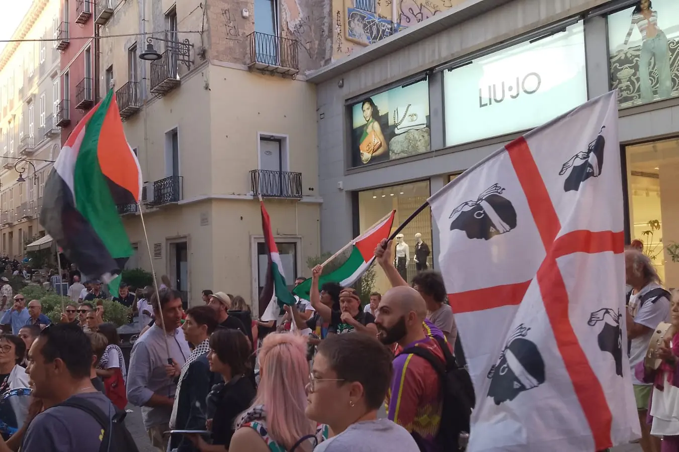 Manifestazione a Cagliari per Gaza