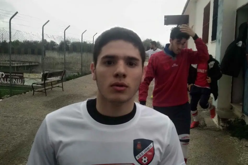 Filippo Mascia, 17 anni, esterno dell'Usinese, uno dei migliori giovani del campionato di Promozione (foto L'Unione Sarda - Tellini)