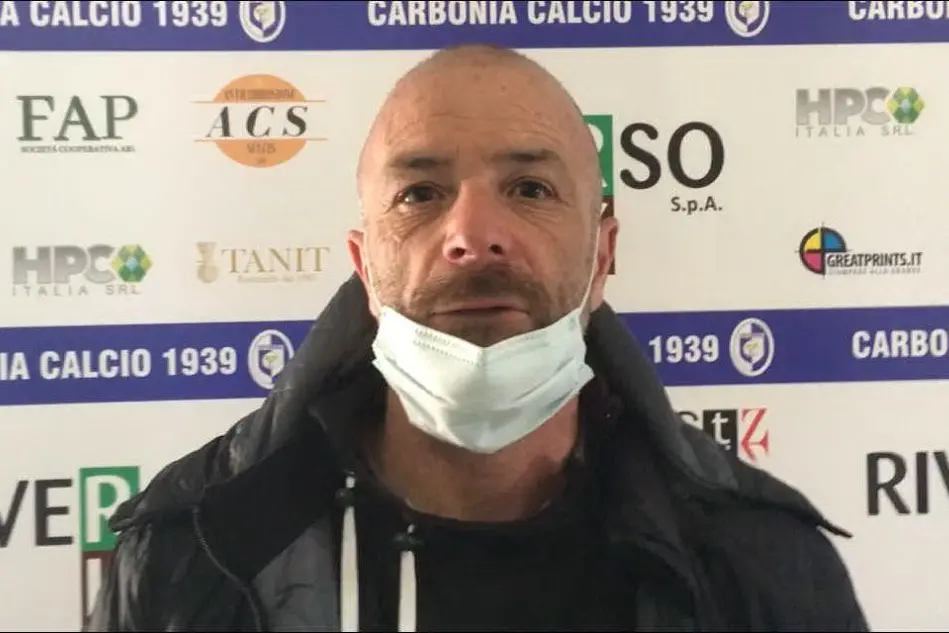 Alfonso Greco, allenatore del Lanusei (foto Riccardo Spignesi)
