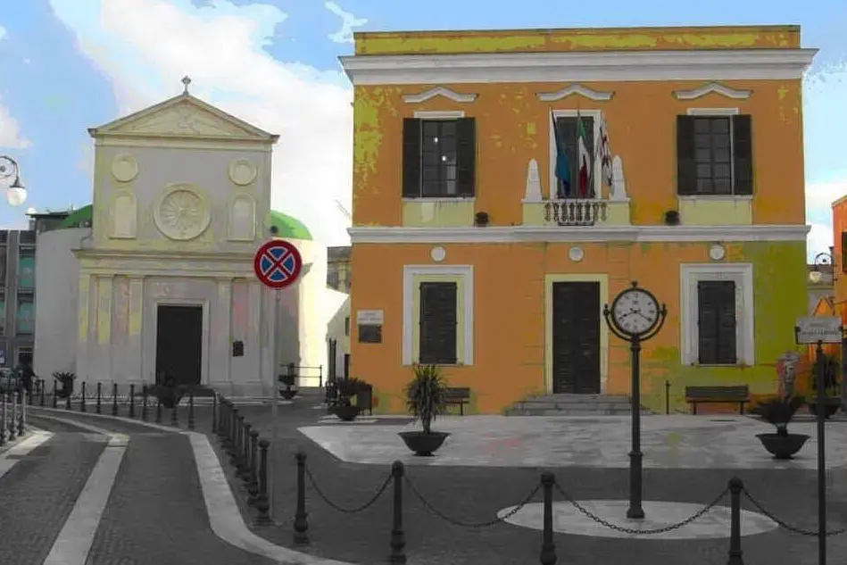 Il municipio di Monserrato (Archivio L'Unione Sarda)