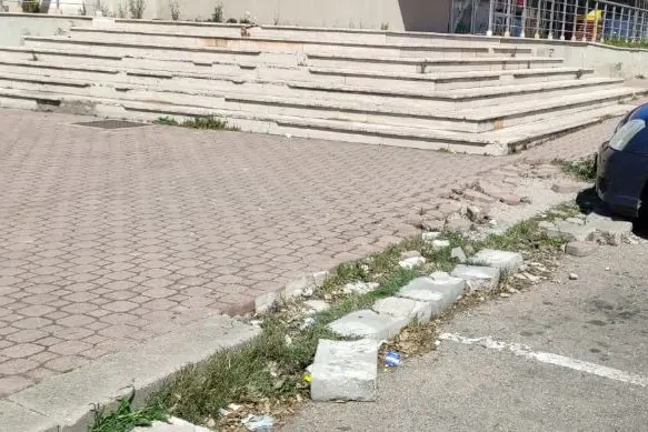 Il luogo dell'incidente (foto L'Unione Sarda - Pala)