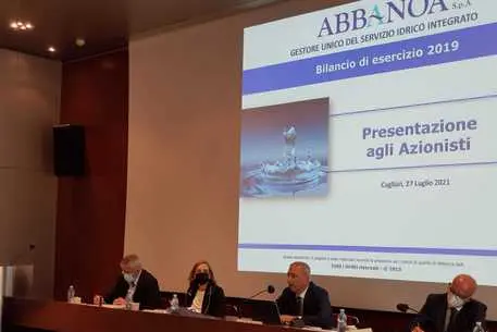 Presentazione del bilancio Abbanoa 2019 (Ansa)