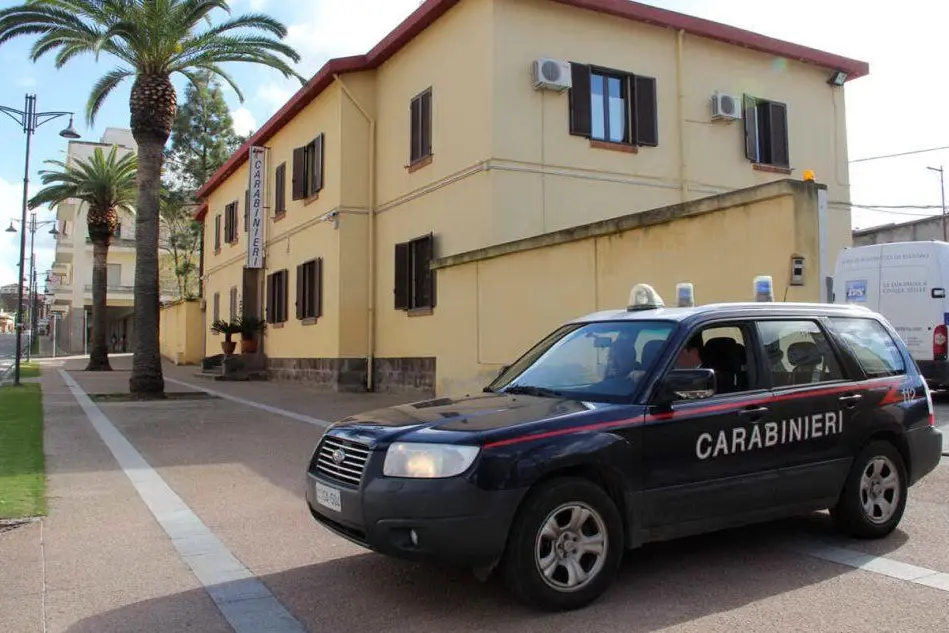 La caserma dei carabinieri di Carbonia