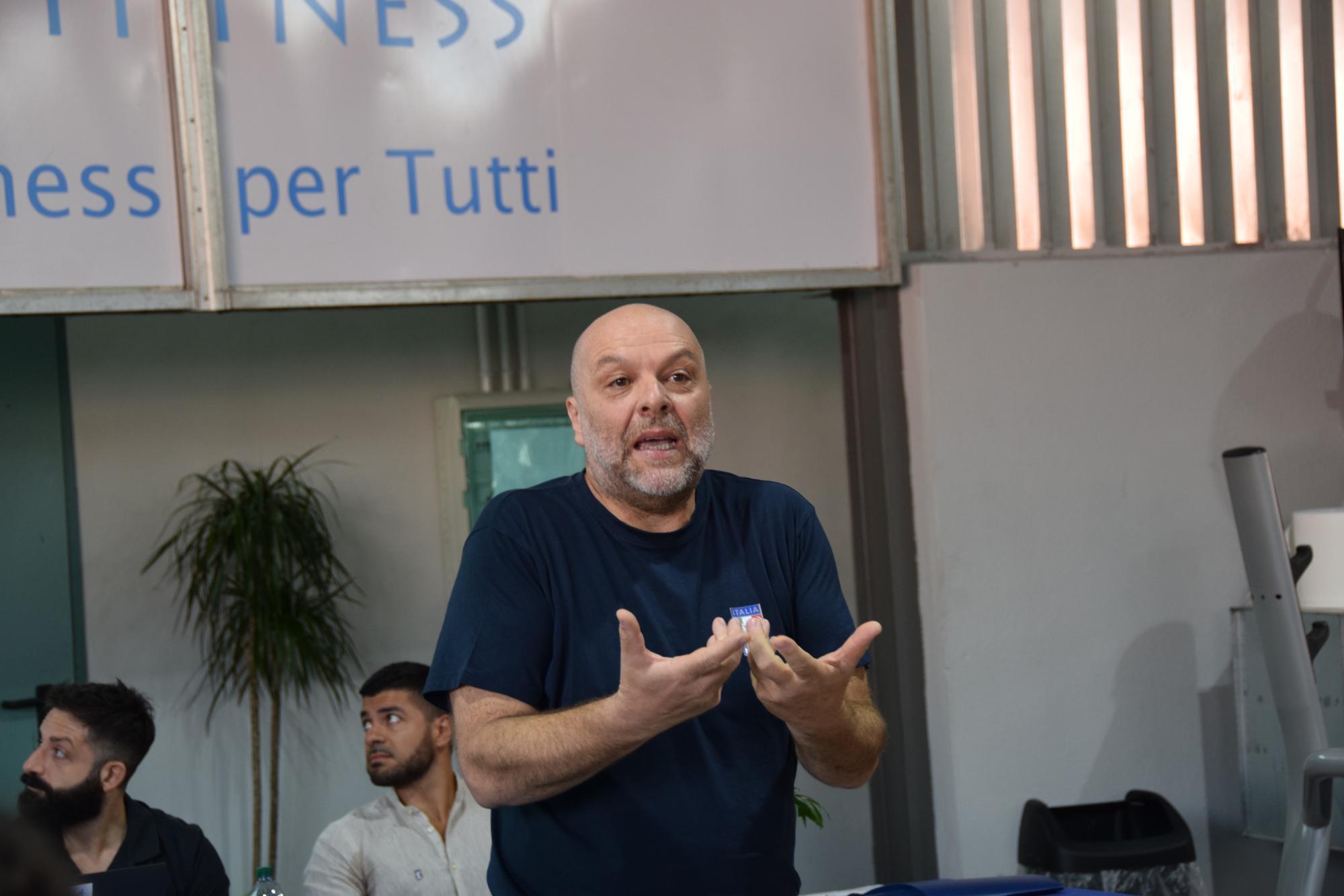 Sebastiano Corbu, 55 anni, nuorese, direttore tecnico della pesistica azzurra (foto c.a.m.)