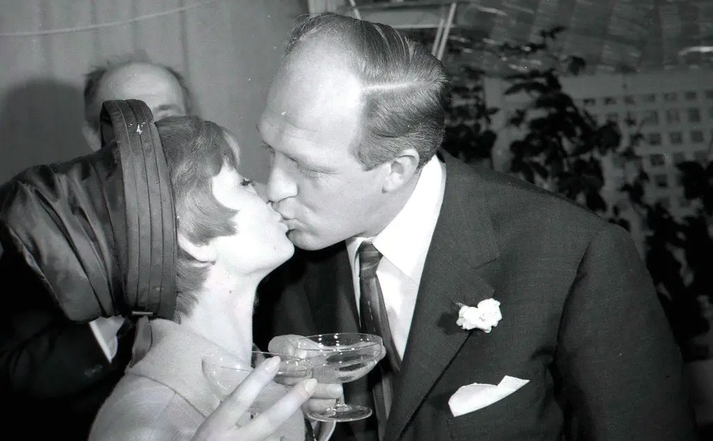 Il matrimonio di Sandra Mondaini e Raimondo Vianello nel 1962 a Roma