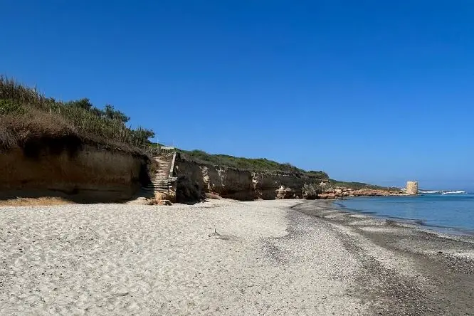 spiaggia di Abbacurrente sgomberata(foto Pala)
