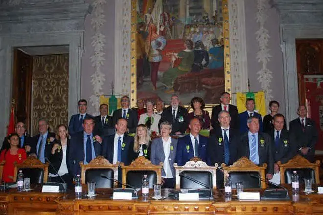 I benemeriti premiati in Prefettura