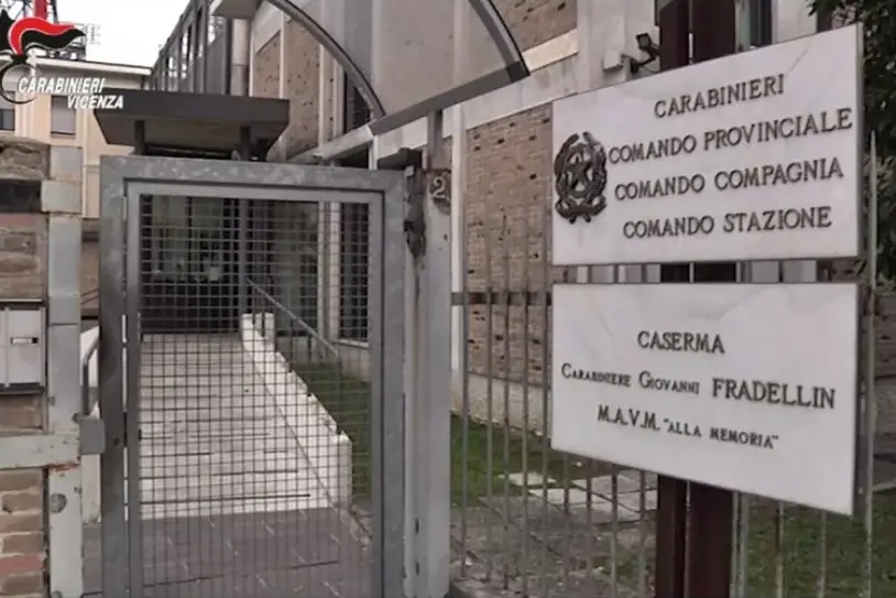 La caserma dei carabinieri di Vicenza