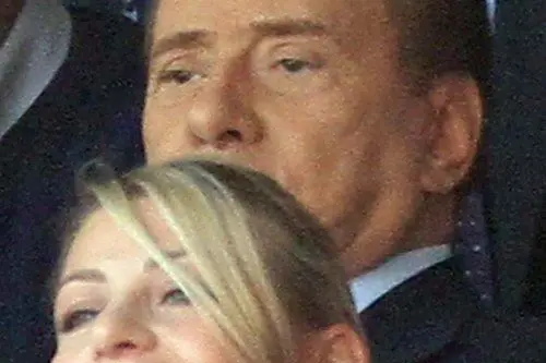 Barbara e Silvio, i Berlusconi in tribuna