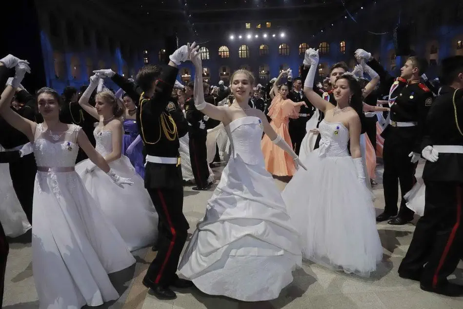 La danza dei cadetti a Mosca