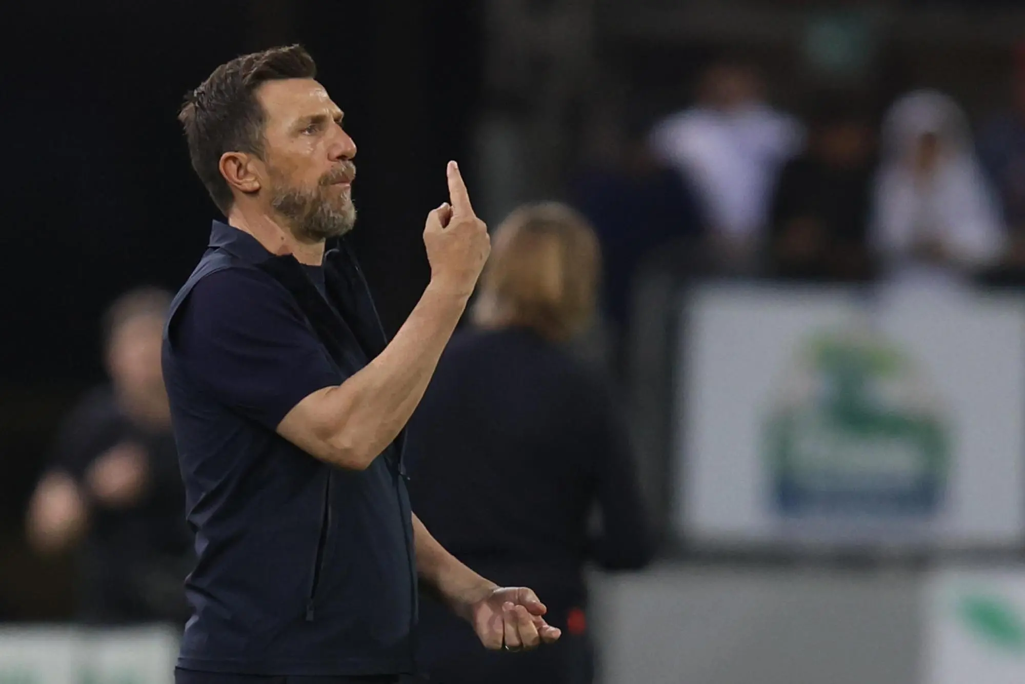 Eusebio Di Francesco in Cagliari-Venezia (foto Ansa)