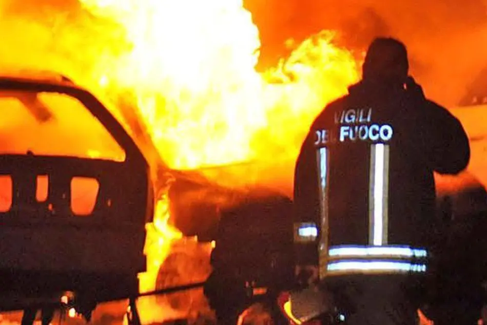 Un'intervento dei vigili del fuoco