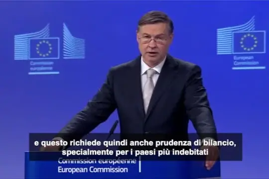 Energia, Dombrovskis: richieste Italia? Valutiamo, ma serve prudenza
