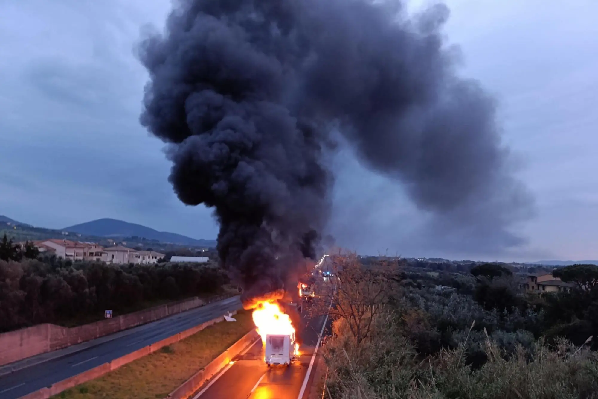 La rapina sull'Aurelia (ANSA/PAOLO BARLETTANI)