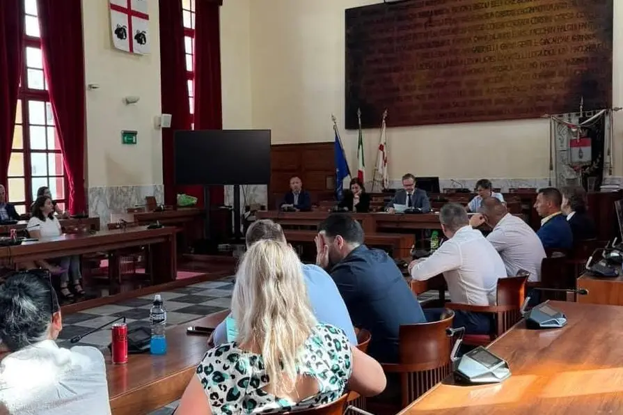 Il Jtf con l'equipe ungherese. (foto Scano)