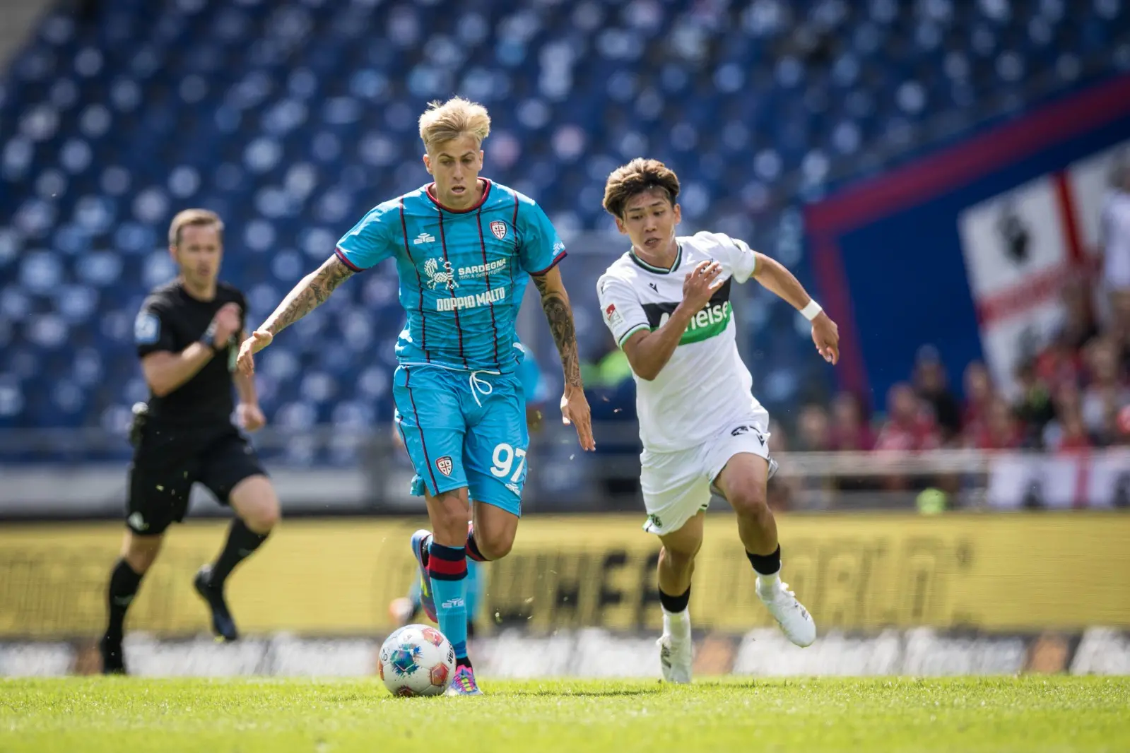 Mattia Felici in Hannover-Cagliari (foto Valerio Spano)