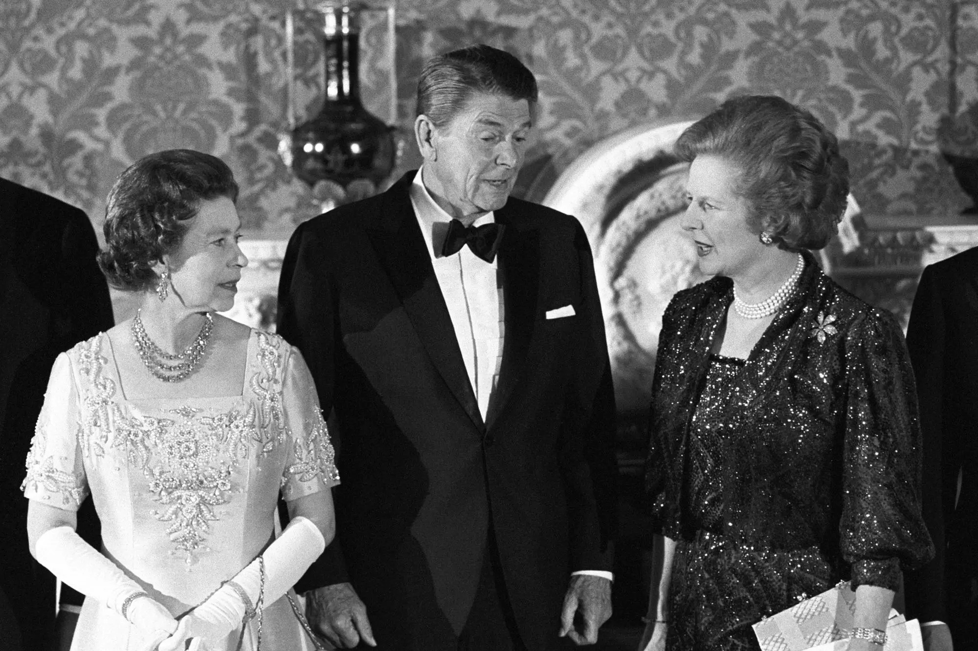 Con Ronald Reagan e Margaret Tatcher