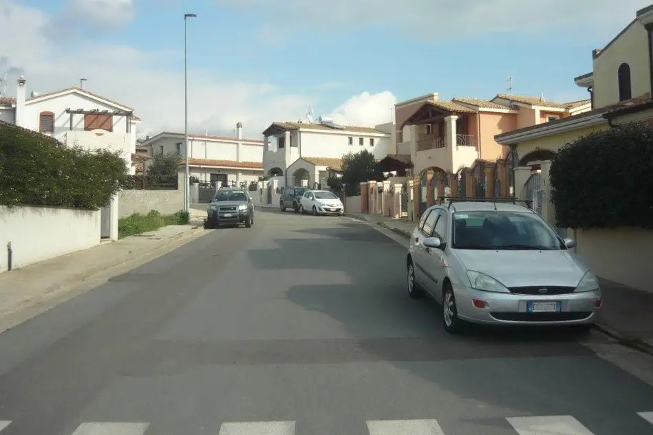 Una delle vie del paese
