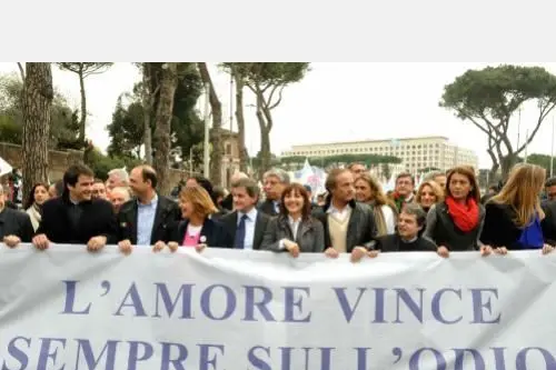 Il corteo del Pdl