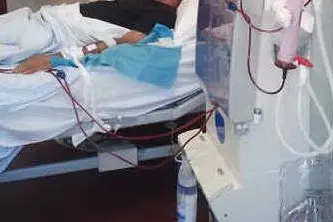 Un paziente in dialisi