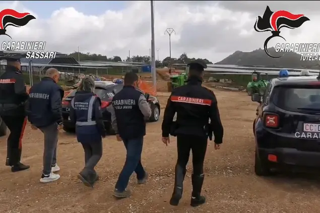 Il sopralluogo dei carabinieri
