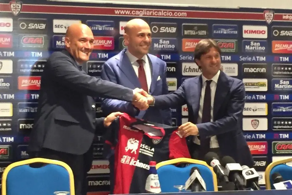 Il nuovo ds Giovanni Russi, insieme a Tommaso Giulini e Massimo Rastelli