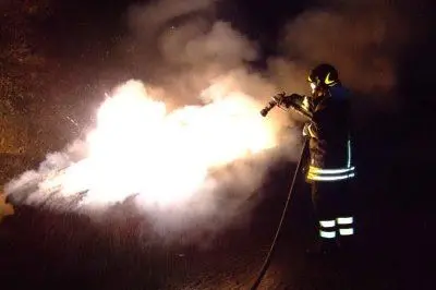 Un intervento di vigili del fuoco