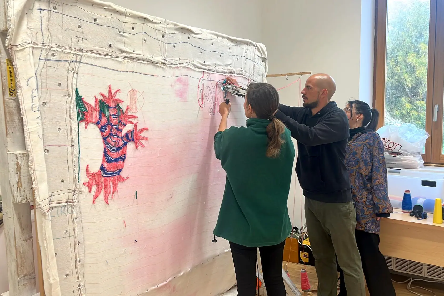 Lo studio dell’artista Giulio Locatelli