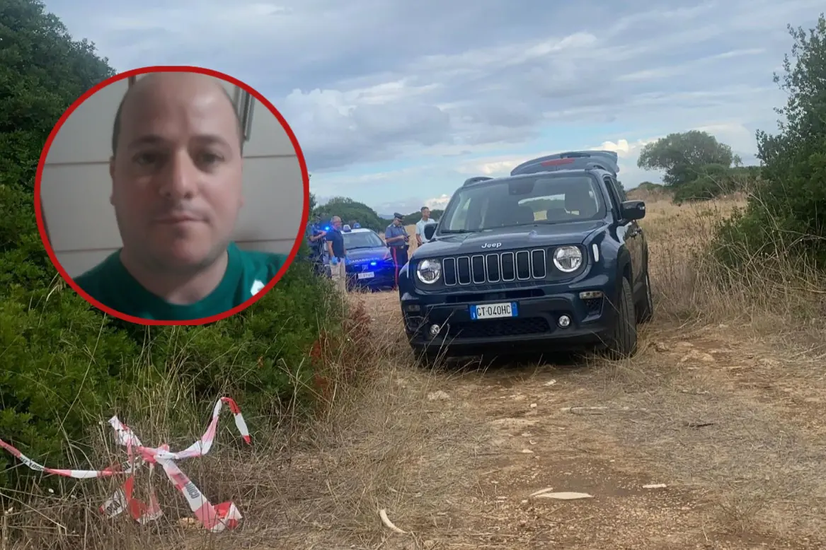 Il luogo del ritrovamento e, nel tondo, William Manca (Foto: Floris)