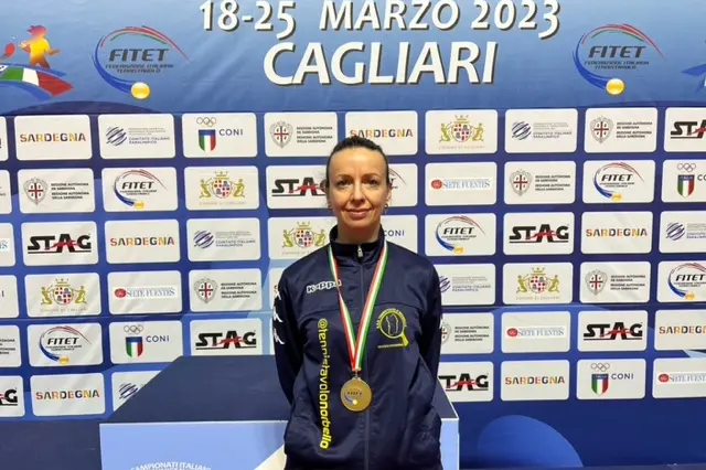 Marialucia Di Meo, medaglia di bronzo nel singolare terza categoria (Foto M.C.)