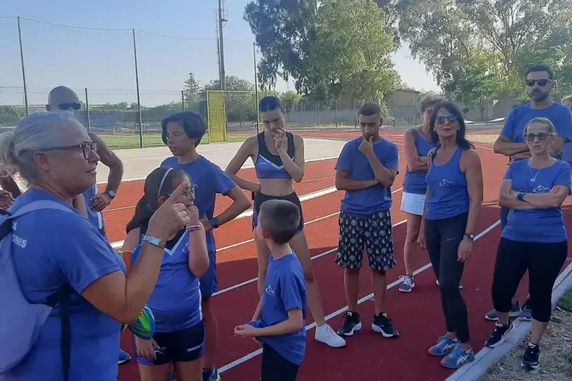 La pista di atletica leggera a Maracalagonis