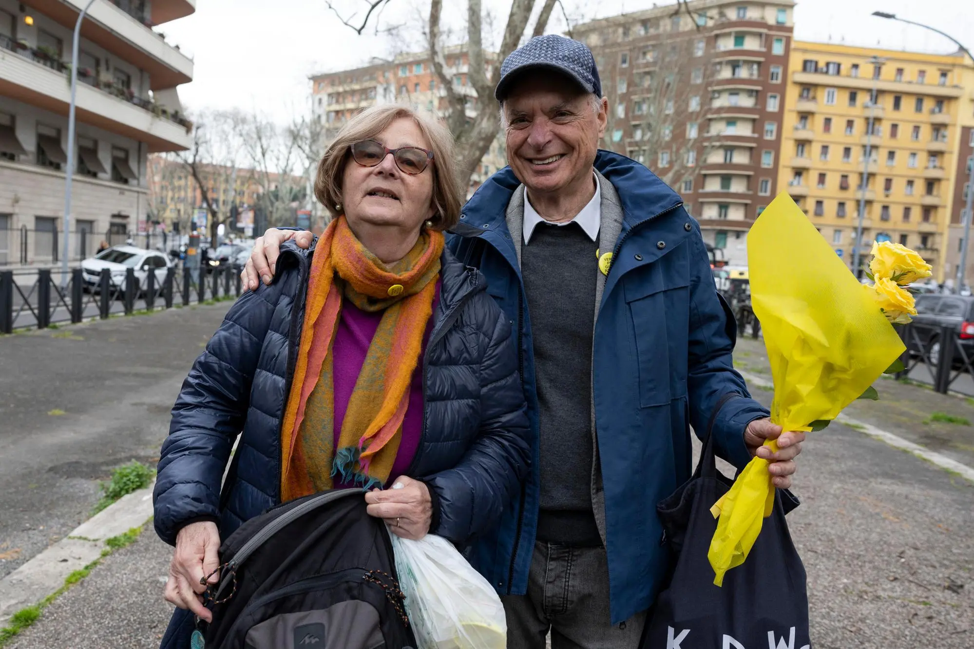 Paola (L) and Claudio (R), parents of Giulio Regeni