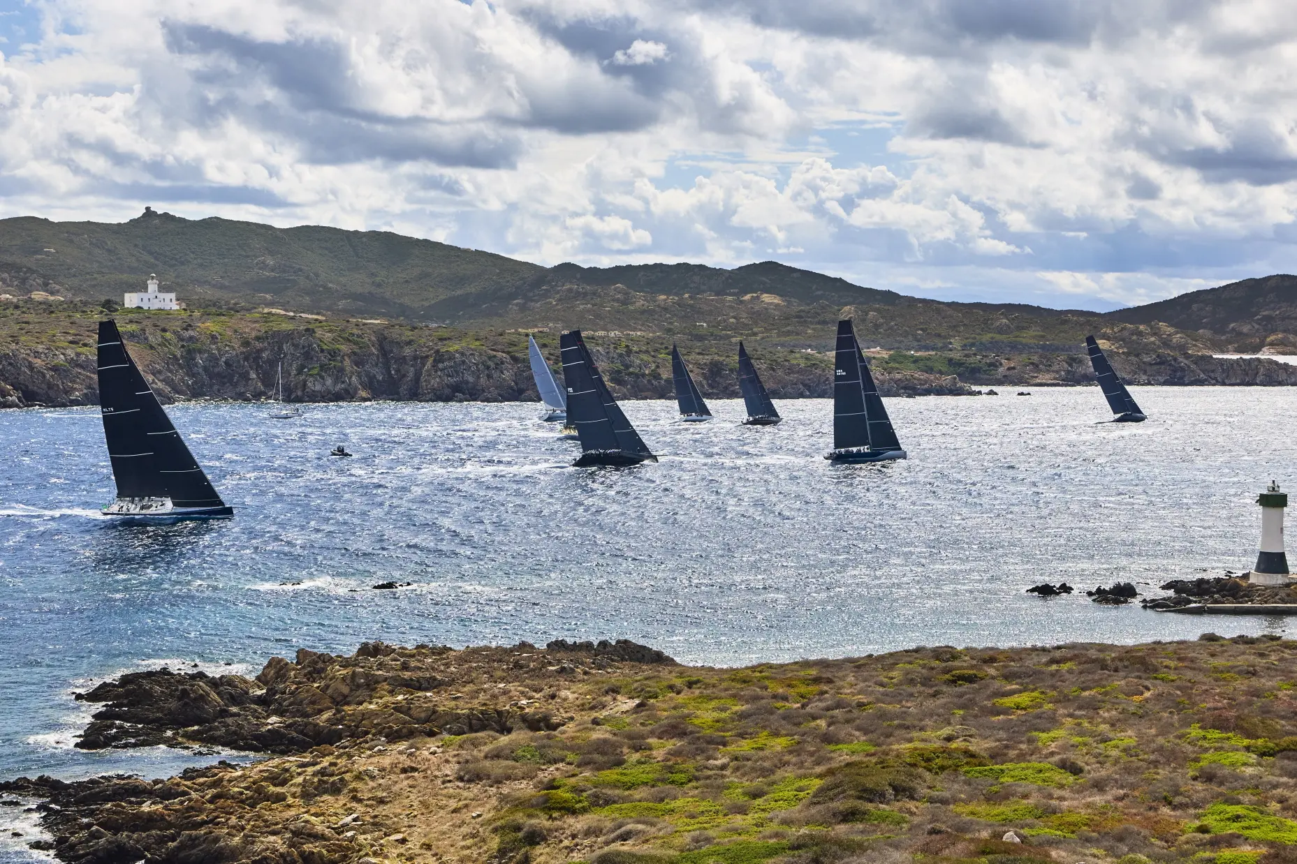 Un momento della seconda gara della regata (foto concessa)
