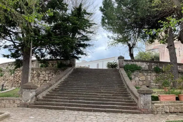 La scalinata di piazza Martiri (foto M. Pala)