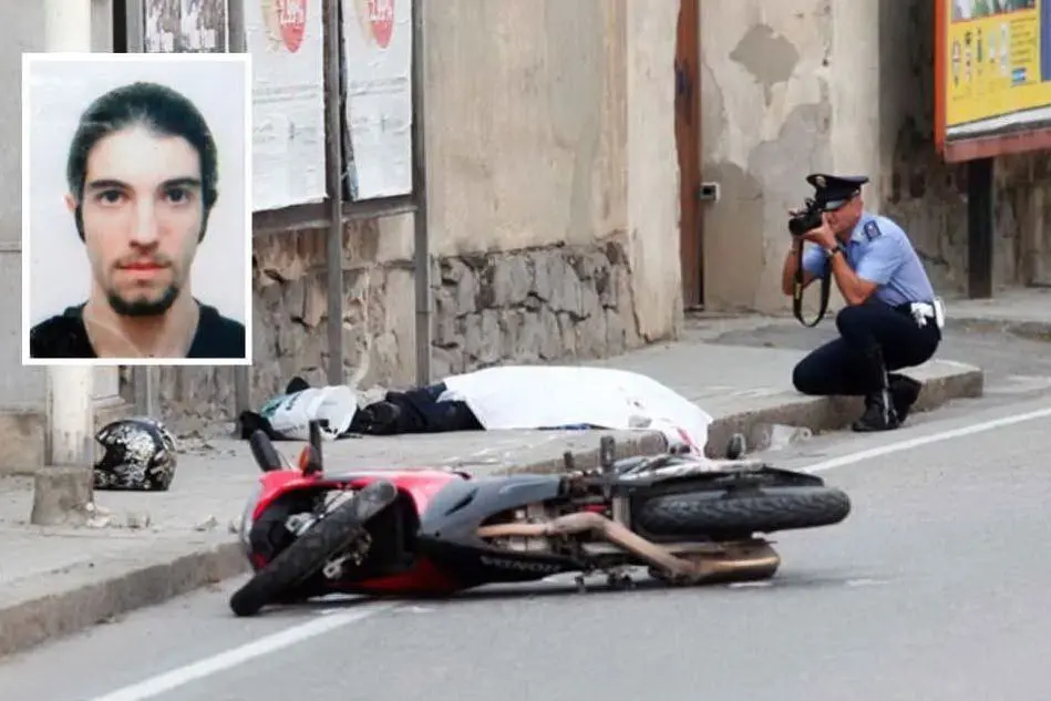 Il luogo dell'incidente - Nel riquadro Franco Pisano