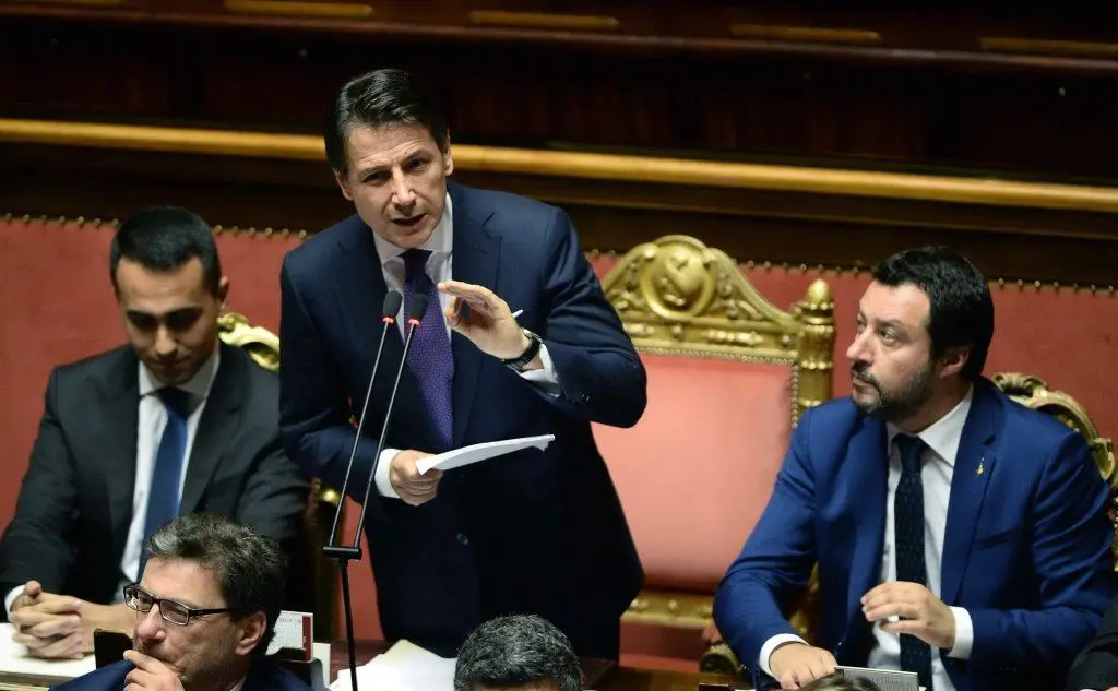 Il discorso del premier, tra Di Maio e Salvini