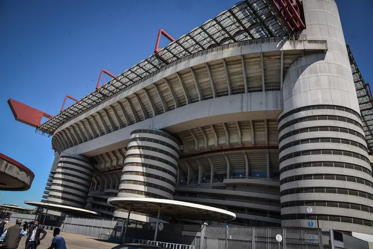 Lo Stadio Giuseppe Meazza di Milano (foto Ansa)