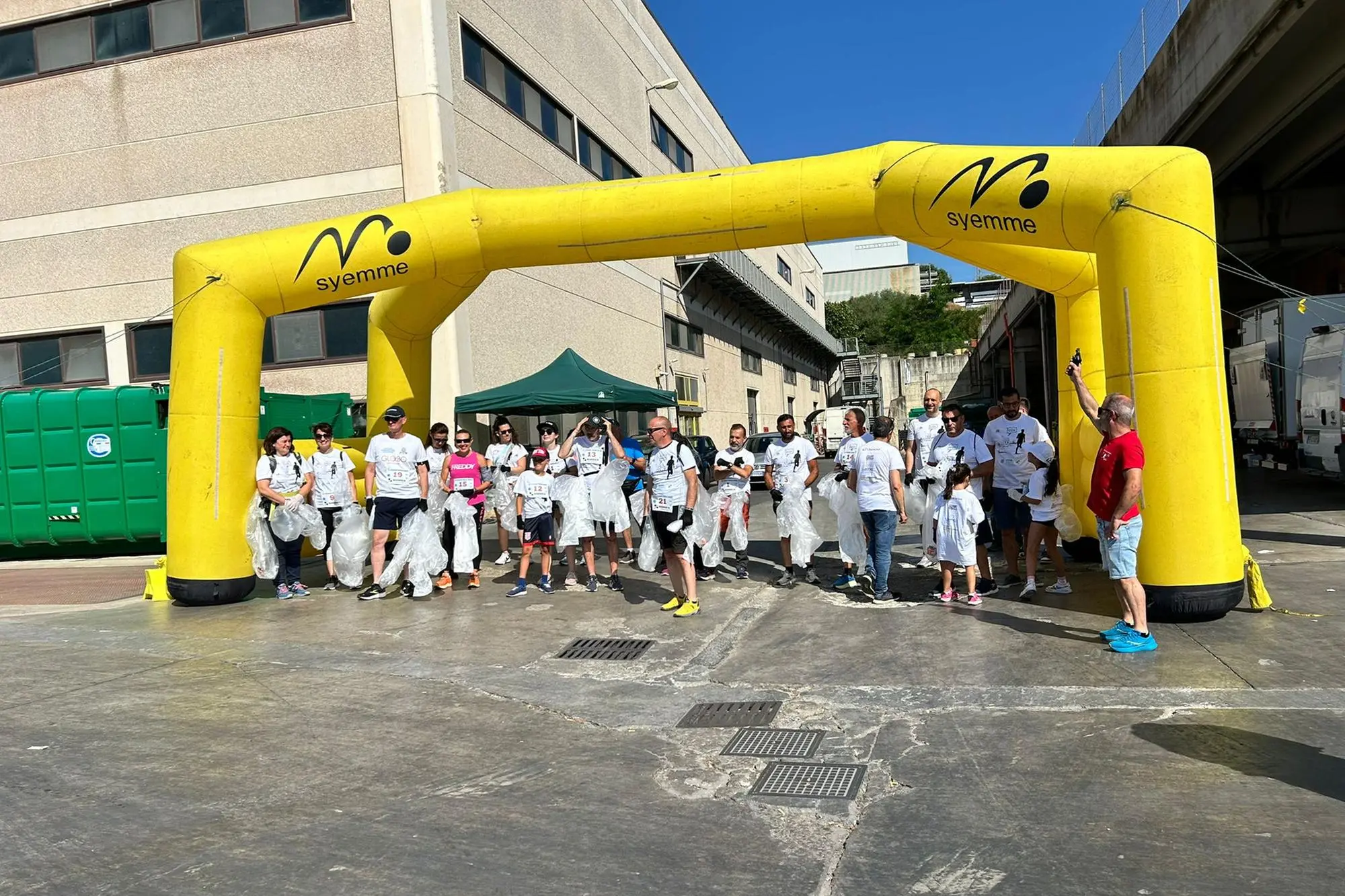 Sassari, la partenza della tappa del giro d'Italia Plogging (foto concessa)