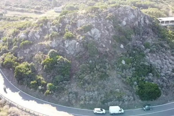 Il costone franoso di Terra Bianca (foto concessa)