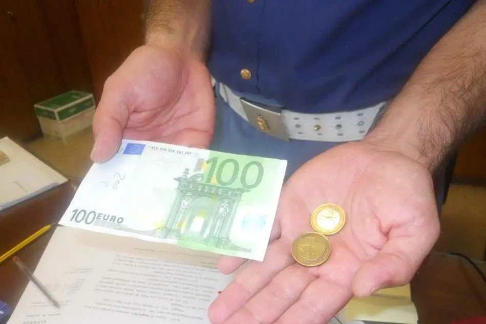 Un sequestro di euro falsi