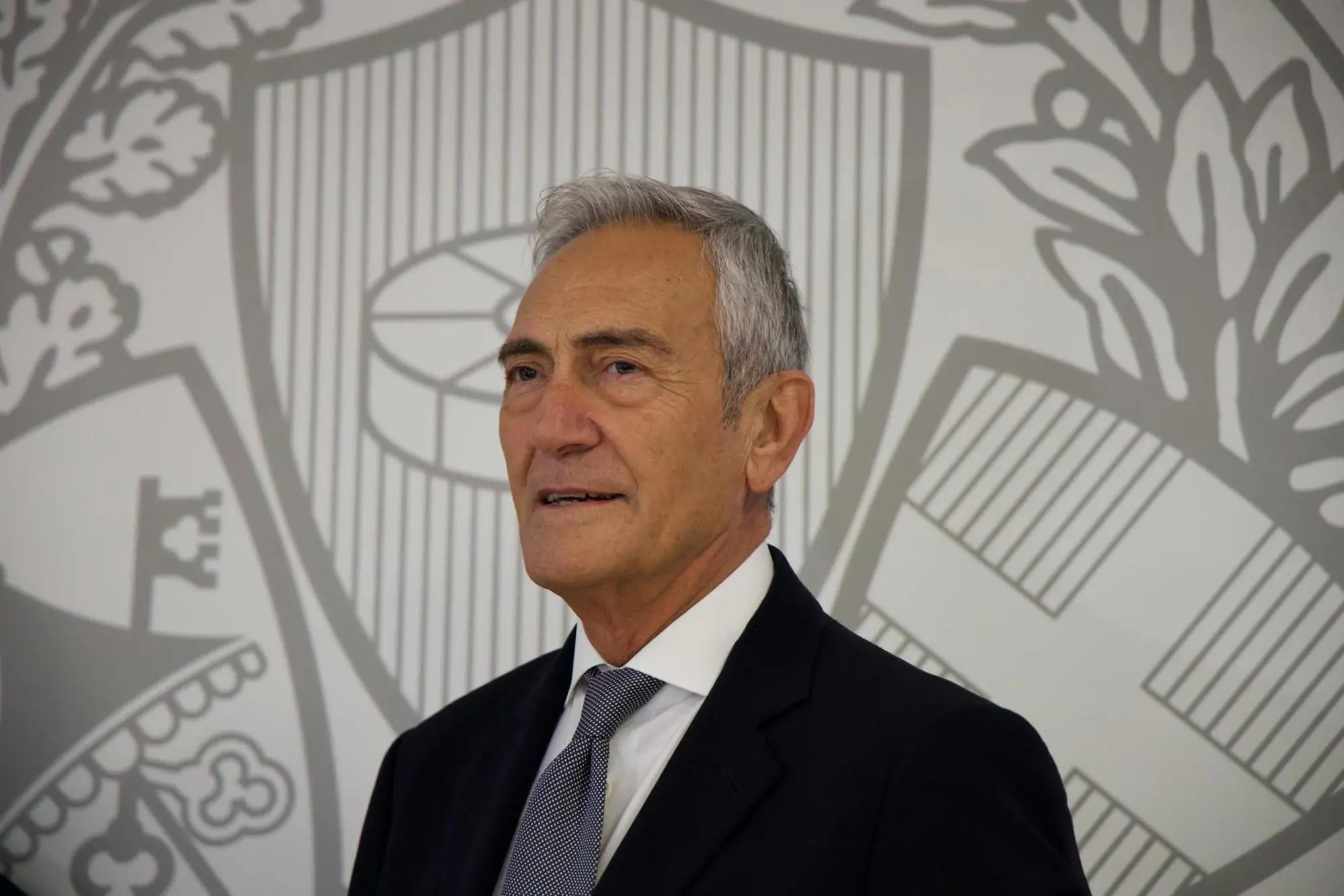 Il presidente della Figc, Gabriele Gravina (foto Ansa)