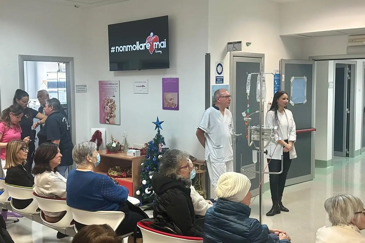 L'inaugurazione della sala d'aspetto